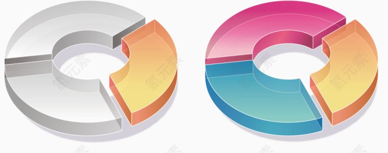 立体圆环素材图片