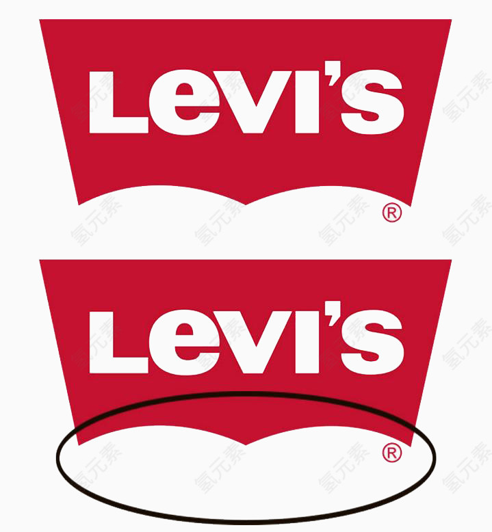 李维斯裤子商标设计