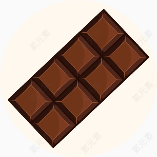 矢量扁平化巧克力