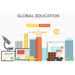 全球教育矢量素材