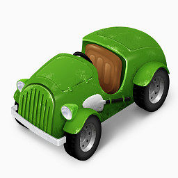 小型车绿色彩色自动