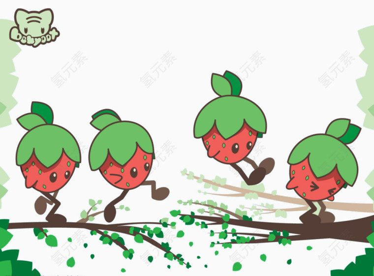 绿色草莓
