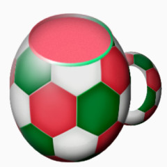 足球形状的茶杯