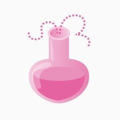 粉色化学瓶