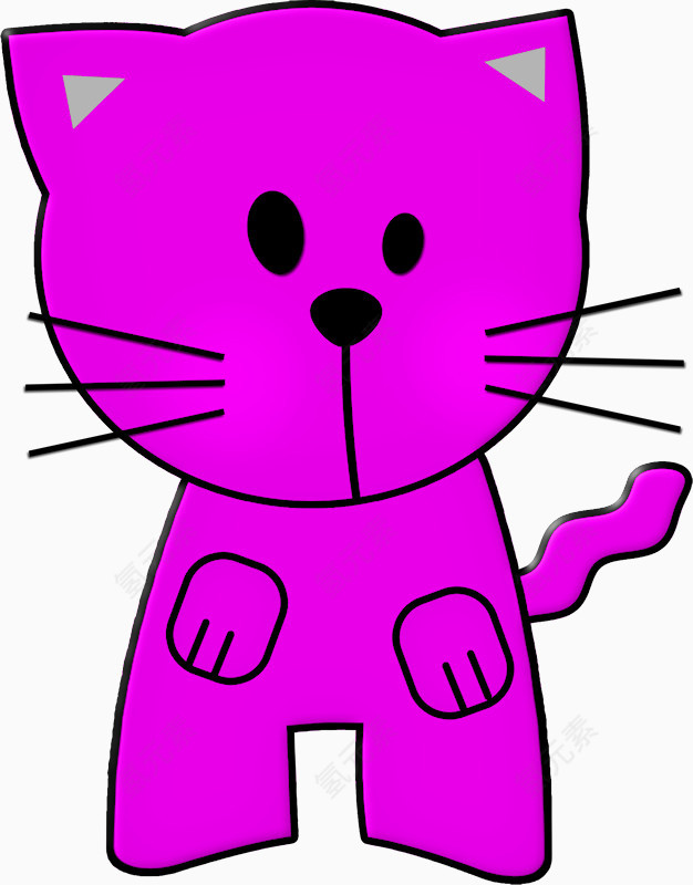 紫色小猫咪