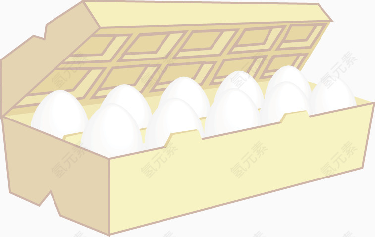 矢量一盒鸡蛋