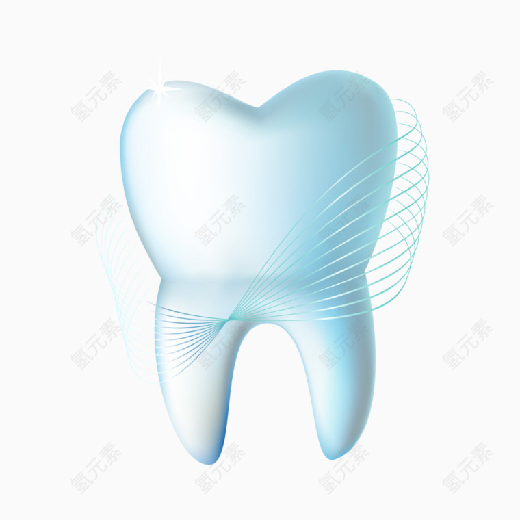 牙齿矢量元素
