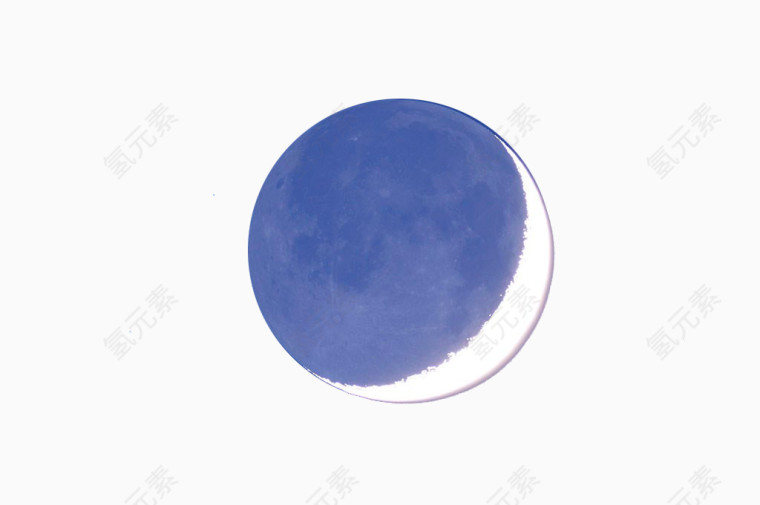 蓝色月食