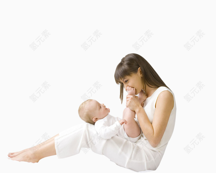 婴儿和妈妈免扣素材