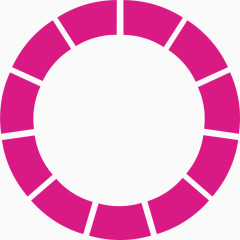 粉色圆圈虚线圆元素