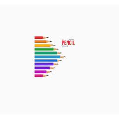 彩色铅笔头