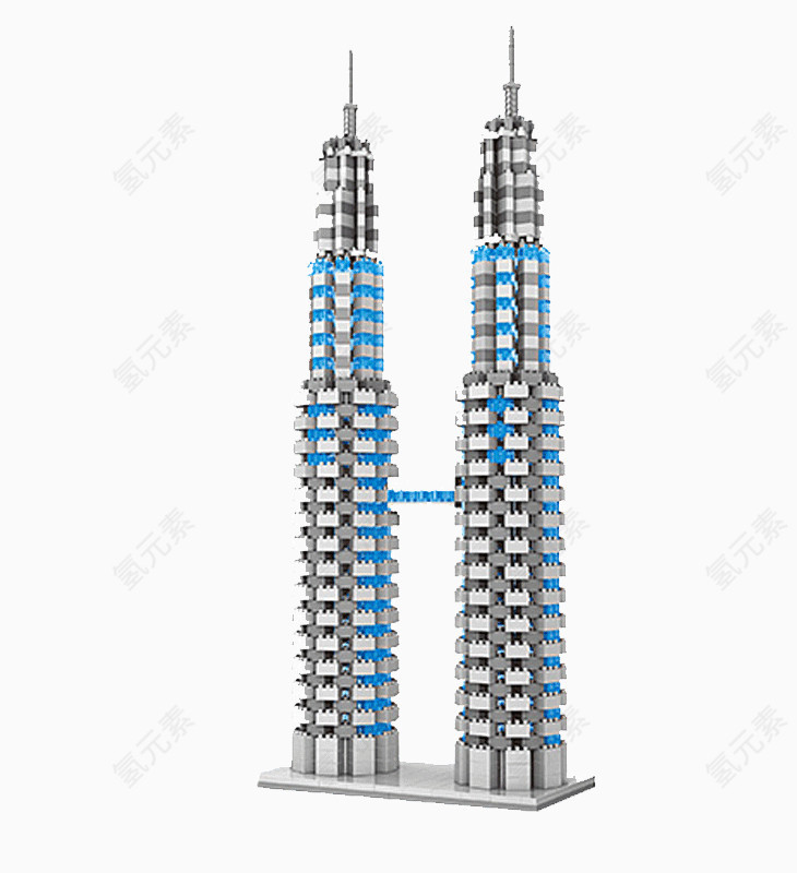 积木高楼建筑