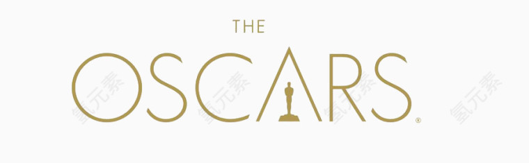 暗金色oscars扁平奥斯卡