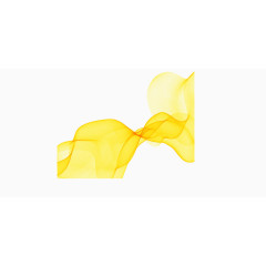 黄色抽象几何曲线