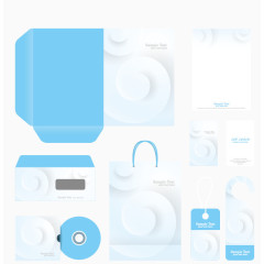 矢量企业办公用品VI设计