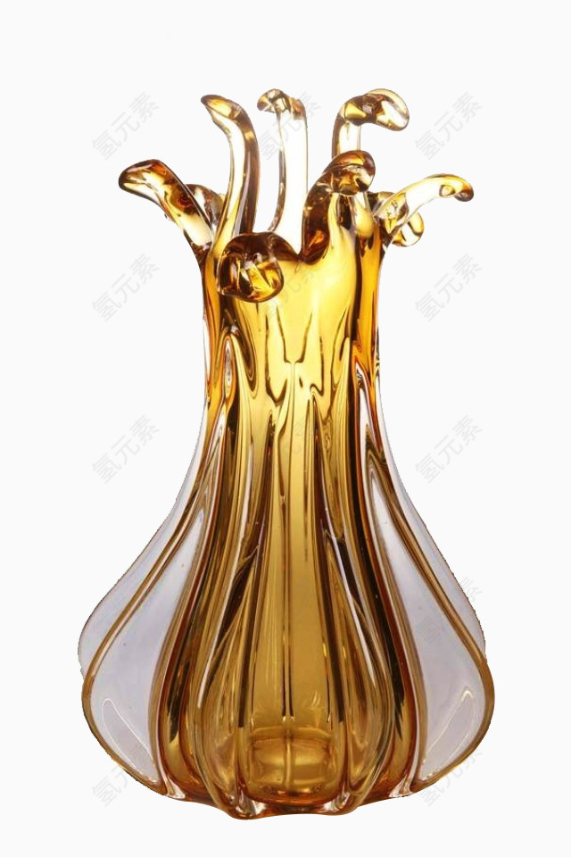 黄色水晶花瓶