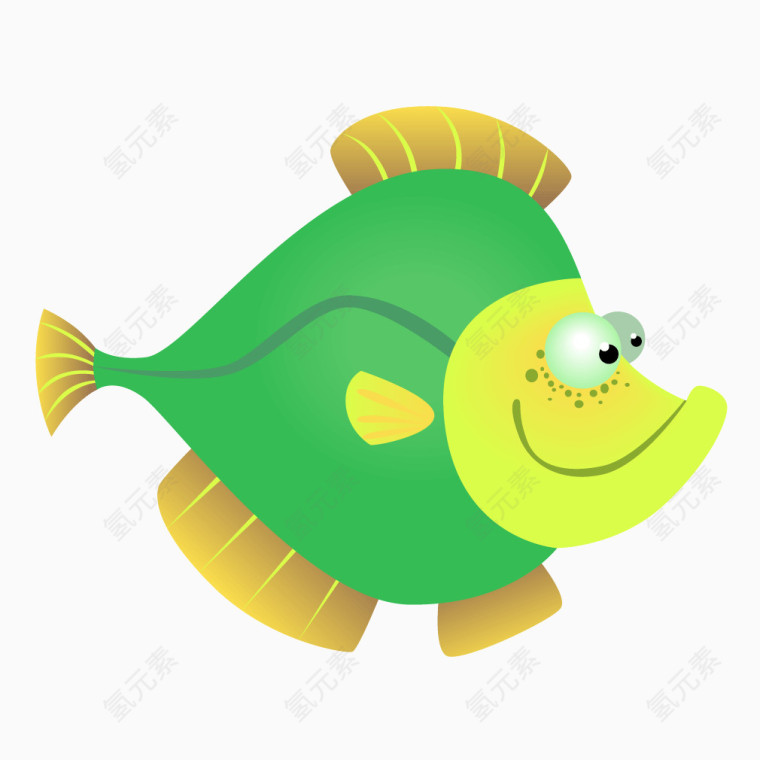绿色质感鳊鱼