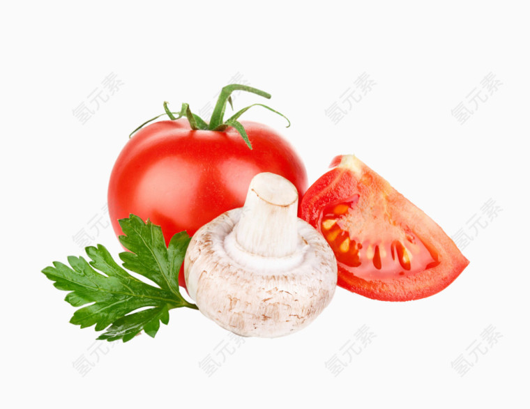 番茄和香菇