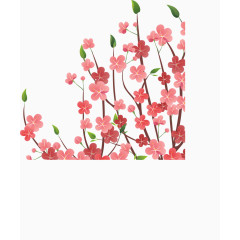 春季海报花朵盛开