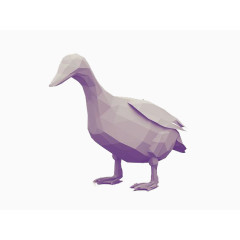 3D打印紫色鹅