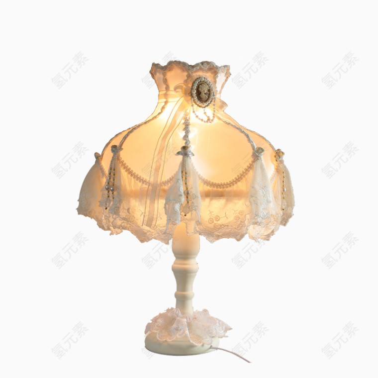 蕾丝布艺罩温馨婚礼台灯