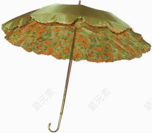 木柄绿伞