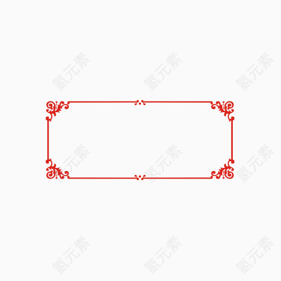中国风喜庆边框纹理装饰