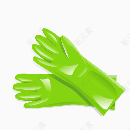 绿色手套
