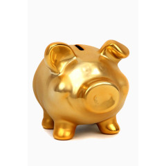 金色的小猪存钱罐