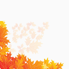 秋天枫叶背景矢量素材