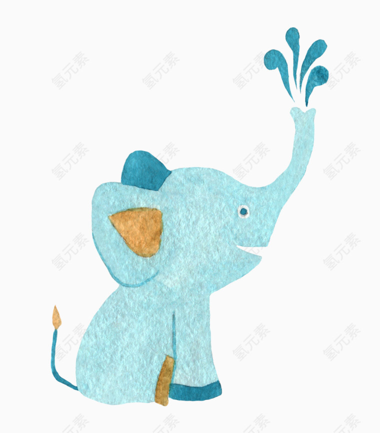 淡蓝色大象