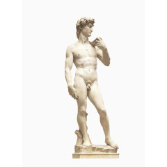 男性裸体人物雕塑素材