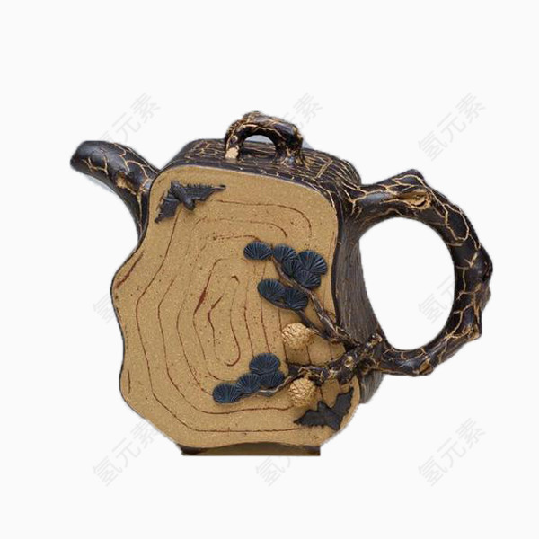 木头创意茶壶