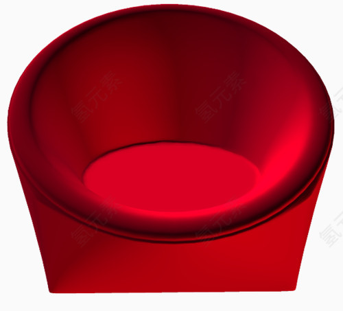 红色商务椅
