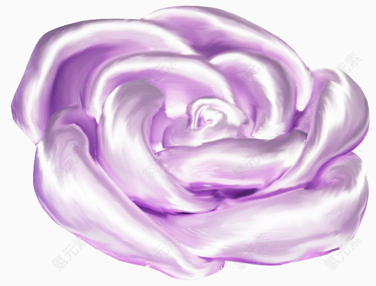 紫花免扣素材