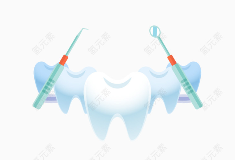 矢量牙齿