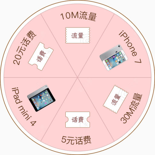 粉色话费抽奖活动转盘下载