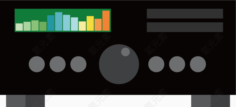 矢量音箱黑色质感