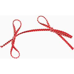 红色漂亮蝴蝶结绳子