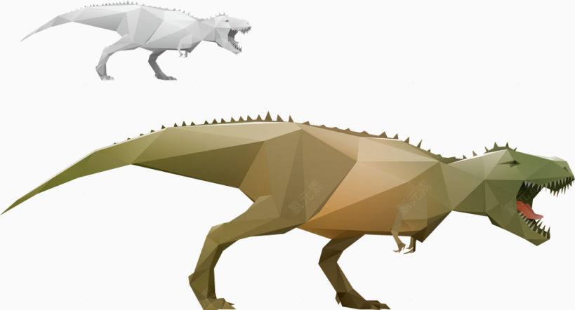 矢量几何恐龙下载