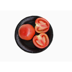一盘鲜美西红柿