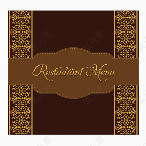 西餐厅菜单封面创意logo