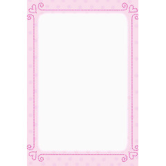 简易粉色边框