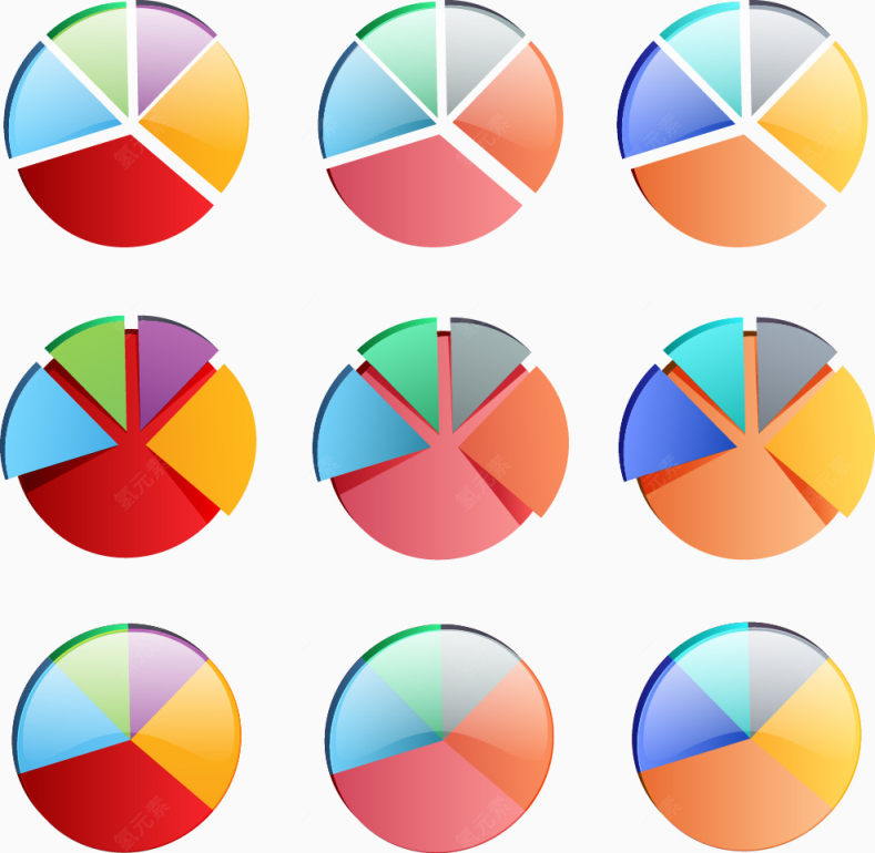 矢量饼状图下载