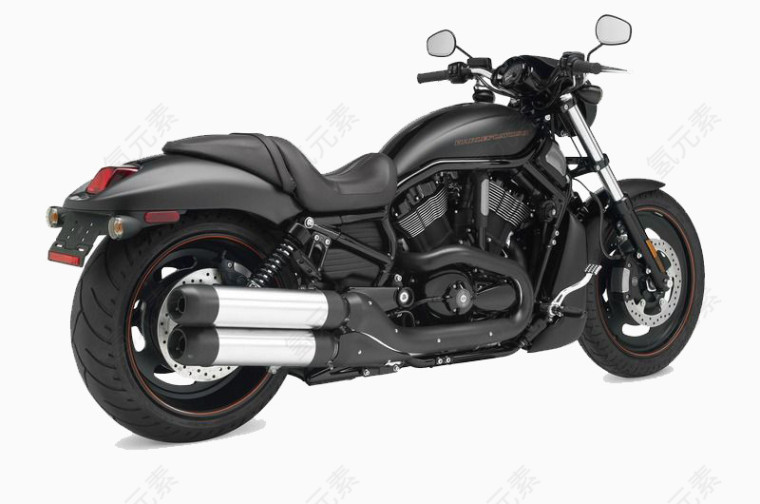 黑色质感摩托车