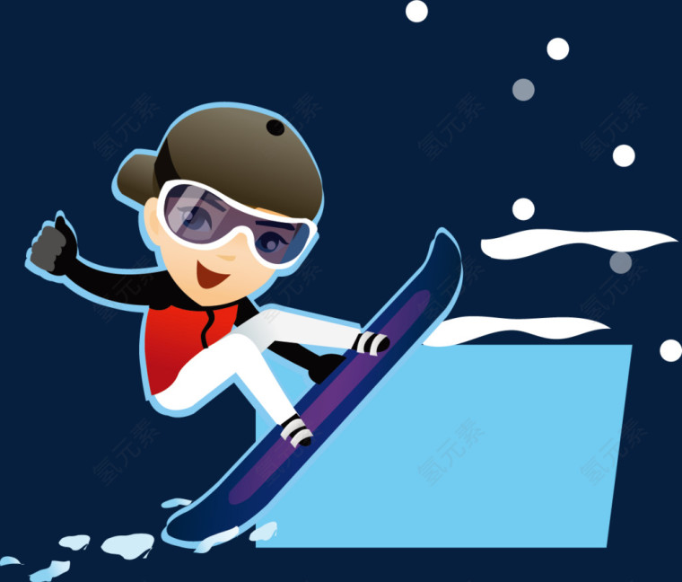 滑雪冬天
