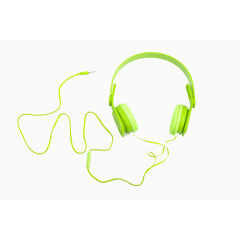 绿色清新耳机