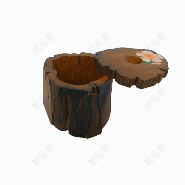 木头创意小烟灰缸