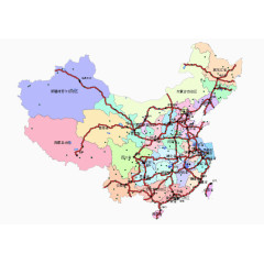 中国铁路线分布图