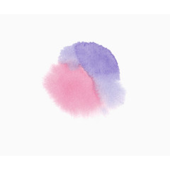 粉紫色水墨